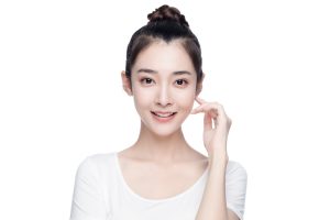 A woman with defined nose after undergoing nose thread lift